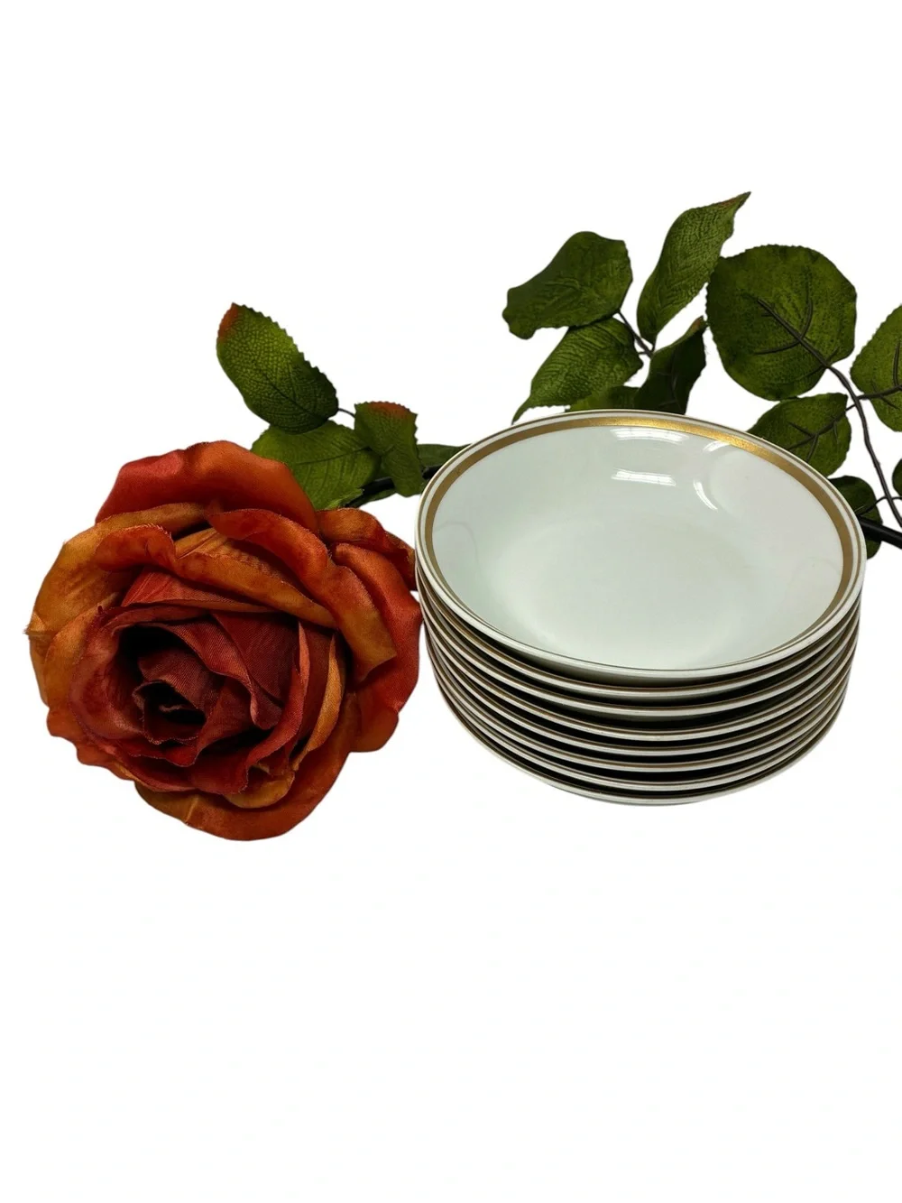 Vintage Set of 8 O.P. Co. Syracuse China 5